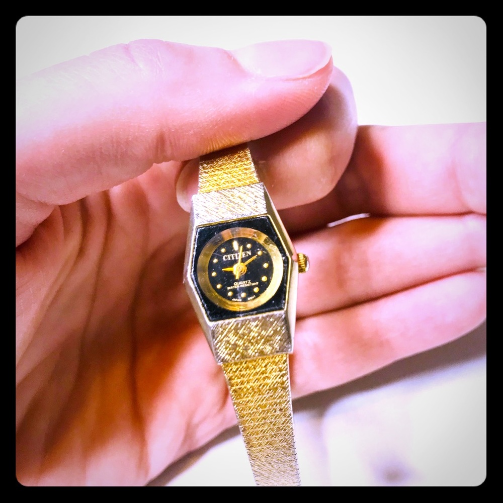 Citizen vintage watch 24k gold plated antique